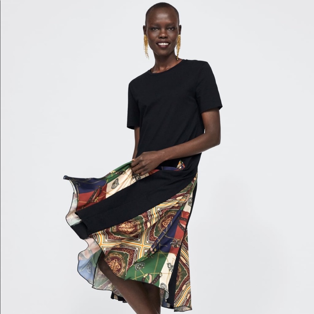 Zara printed dress